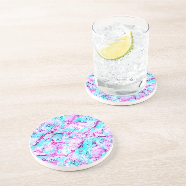 Sprid Blommar Färgbelagd ljusdesign Underlägg (Sidan)