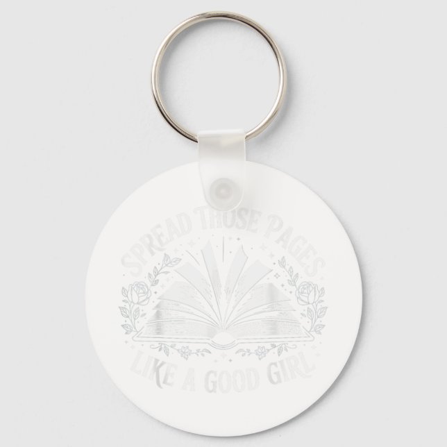 Sprid de sidorna som en Bra flicka Nyckelring (Framsida)