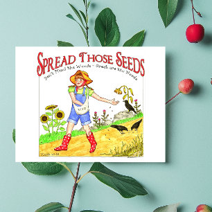 Sprid det där Seeds inspirationella vykort