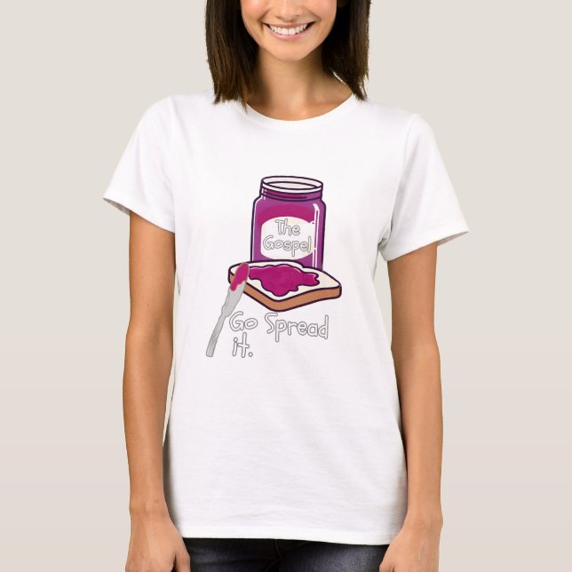 Sprid Det Som Evangelium Kristet Roligt T Shirt (Framsida)