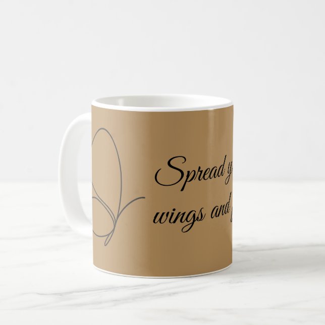Sprid din Vingar och flyg - Butterfly Mugg (Framsida vänster)