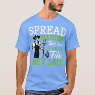 Sprid gödsel sa de Ley Farmer Tract T Shirt