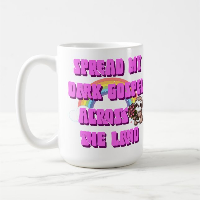 Sprid Gospelet för min Mörk över markplanen Kaffemugg (Vänster)
