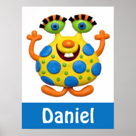 Sprid Gult Monster Poster