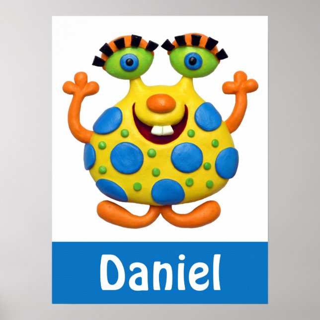 Sprid Gult Monster Poster (Framsidan)