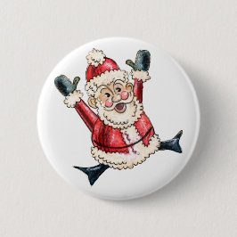 Sprid "Hooray Santa"! Pin Knapp