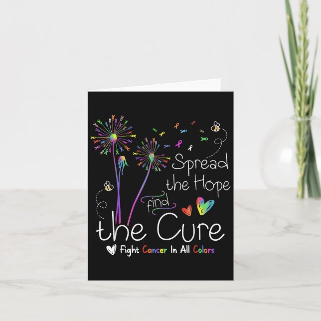 Sprid hopp om att hitta Cure Cancer Hope Cure Adv Kort (Framsida)