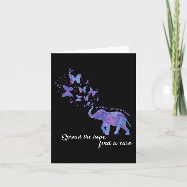 Sprid hopp om att hitta en botemedel för Alzheimer Kort (Framsida)