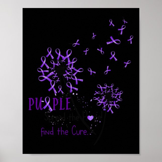 Sprid hoppet och hitta boten - fibromyalgia Awaren Poster (Framsidan)