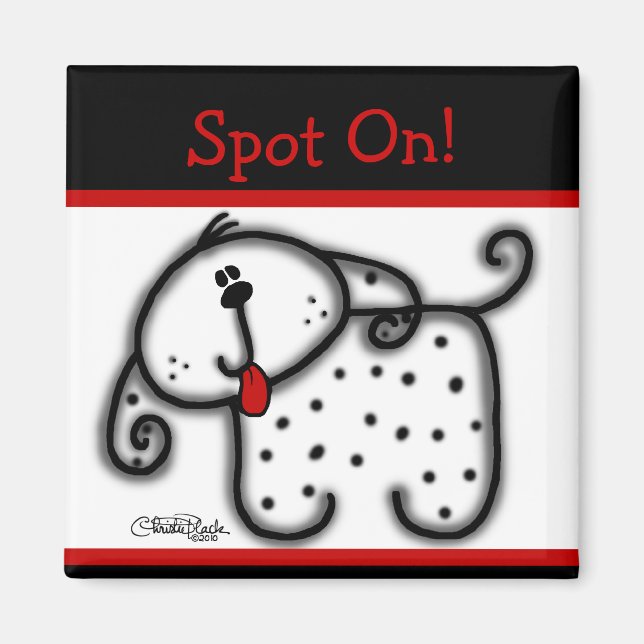Sprid Hund Magnet (Framsidan)