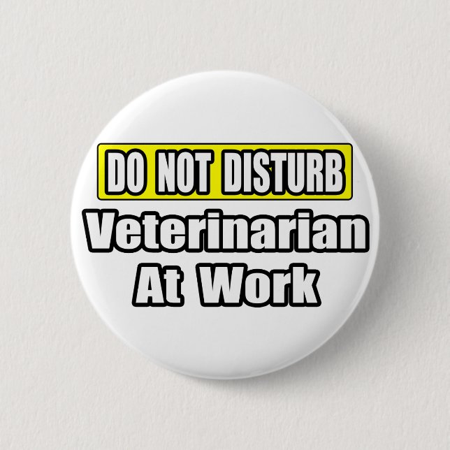 Sprid inte.Veterinär på arbetet Knapp (Framsida)