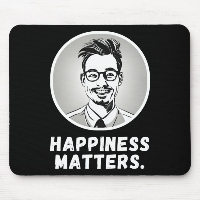 Sprid joy Happys typografi med Vector Illu Musmatta (Framsidan)