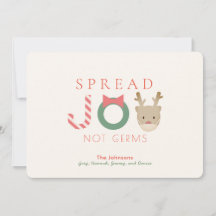 Sprid JOY REindeer Mask Vit jul