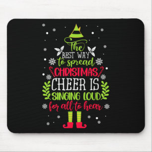 Sprid jul Cheer sjunger Loud Julafton Elf P Musmatta