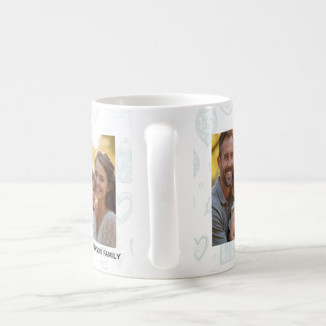 Sprid julglädjen | Minimalistisk fotokopp Kaffemugg (Handtag)