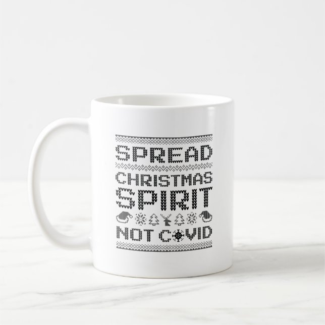 Sprid julstämning inte vid Covid Kaffemugg (Vänster)