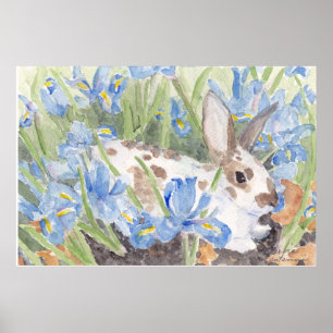 Sprid kanin i Springtime Dutch Irises Poster