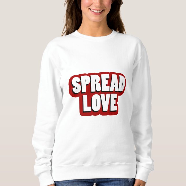 Sprid Kärlek Design T Shirt (Framsida)