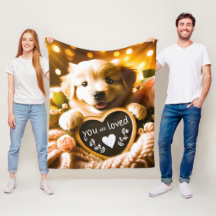 Sprid Kärlek: Golden Retriever med "Du är älskad"