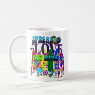 Sprid Kärlek Inte Hat HBTQ+-stolthet Kaffemugg