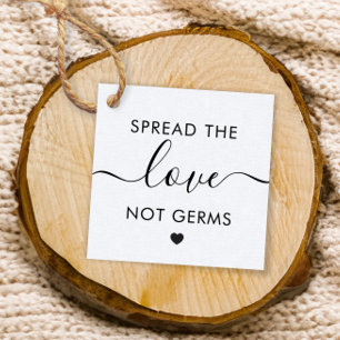 Sprid Kärlek Not Germs Bröllop Gift Märkre, Kraft Gåvor Etiketter