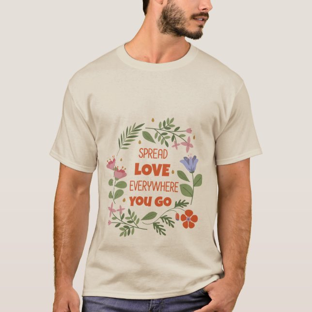 Sprid kärlek överallt t shirt (Framsida)