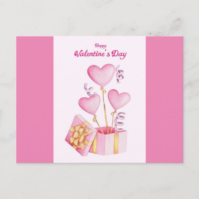 Sprid Kärlek på Alla hjärtans dag Vykort (Framsida)