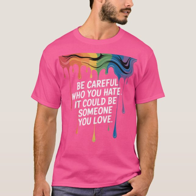 Sprid kärlek PRIDE OCH STÖD T-Shirt (Framsida)
