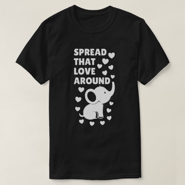 Sprid kärlek runt t shirt (Design framsida)