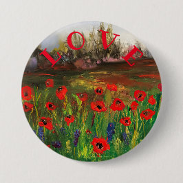 Sprid Kärlek, vacker Kärlek om Poppies Knapp