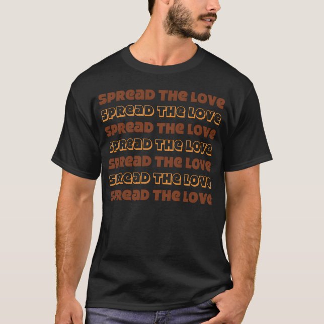 Sprid kärleken vänner t shirt (Framsida)