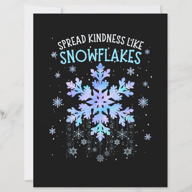 Sprid Kindness som Snöflingor jullärare (Framsida)