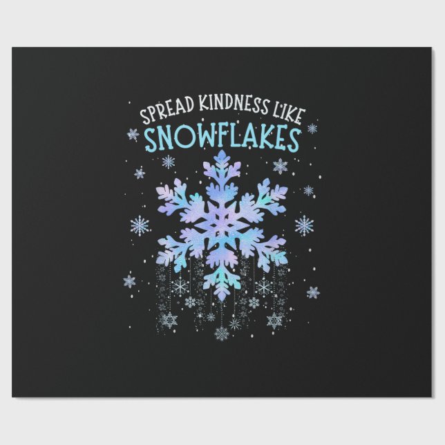 Sprid Kindness som Snöflingor jullärare Presentpapper (Platt)
