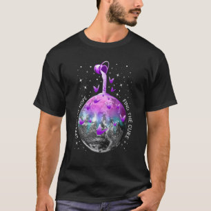 Sprid Leiomyosarcoma Medvetenhet Lila Fjärils R T Shirt
