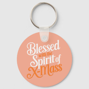 Sprid med andan i X-mass Digital Art Nyckelring