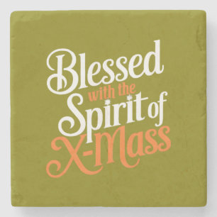Sprid med andan i X-mass Digital Art Stenunderlägg