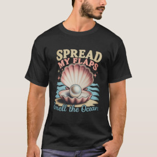 Sprid Mina Vingar Lukta Havet Roligt Pinsamt T Shirt