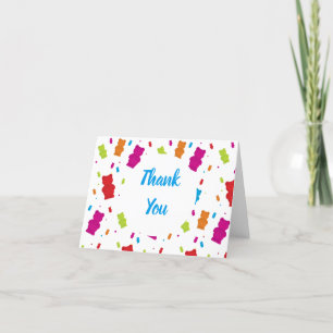 Sprid Multifärgad Gummy Bears tackto you card Tack Kort