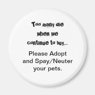 Sprid Neuter-offert för spay Adobes adoptera Magnet