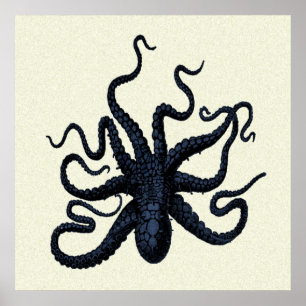 Sprid oktopus Skriv ut Poster
