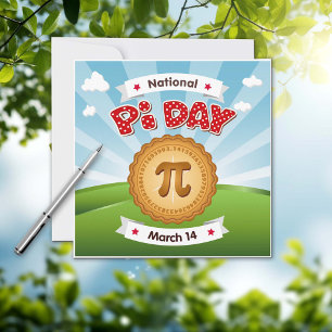 Sprid Ord Pi Day Inbjudningar