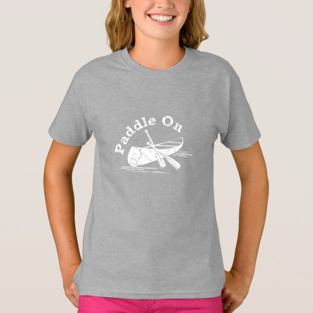 Sprid Paddle på design - flickors grundläggande T- T Shirt (Framsida)
