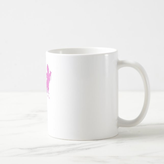 Sprid Rosa Salamander med färgdropp Kaffemugg (Höger)