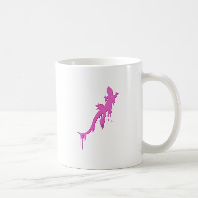 Sprid Rosa Salamander med färgdropp Kaffemugg (Höger)