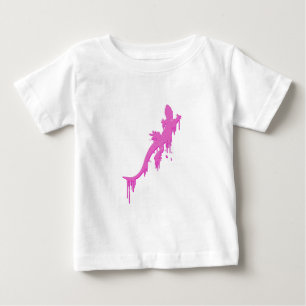 Sprid Rosa Salamander med färgdropp T-shirt
