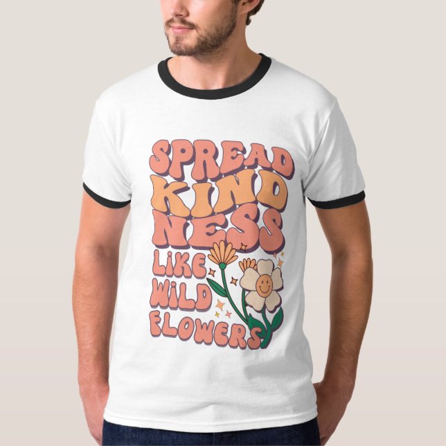 SPRID SNÄLLA NEES SOM EN VILD BLOMMA T SHIRT (Framsida)