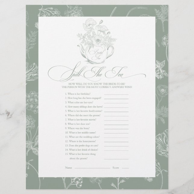 Sprid tea-Möhippans spel (Framsida)