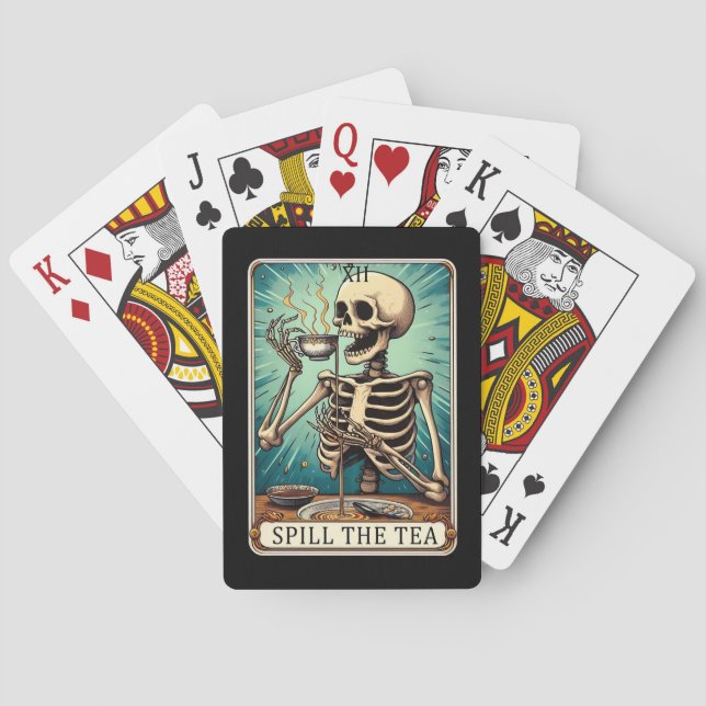 Sprid tea Tarot Poker-kort Casinokort (Baksidan)