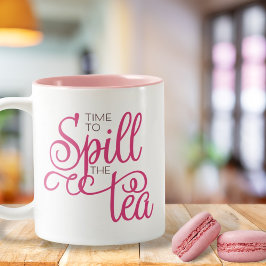 Sprid teakvoten Girly Rosa Brown-kaffe Mugg