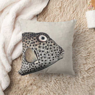 Sprid trunk Fish Antique Engrave Kudde